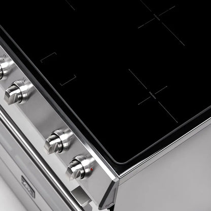 Forno Leonardo Espresso 30-Inch Slide-In Stainless Steel Induction Range, Convection Oven, 5 Cooking Zones FORNO