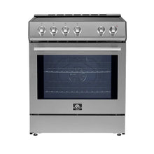 Forno Leonardo Espresso 30-Inch Slide-In Stainless Steel Induction Range, Convection Oven, 5 Cooking Zones FORNO