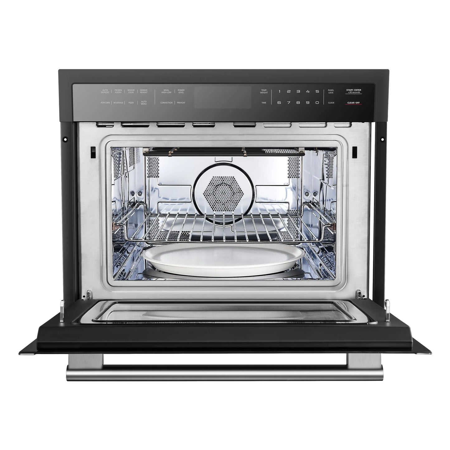 Forno Oliena Espresso Black 24-Inch Built-In Microwave and Convection Oven Combo, 1.6 cu.ft, 1750W Convection FORNO