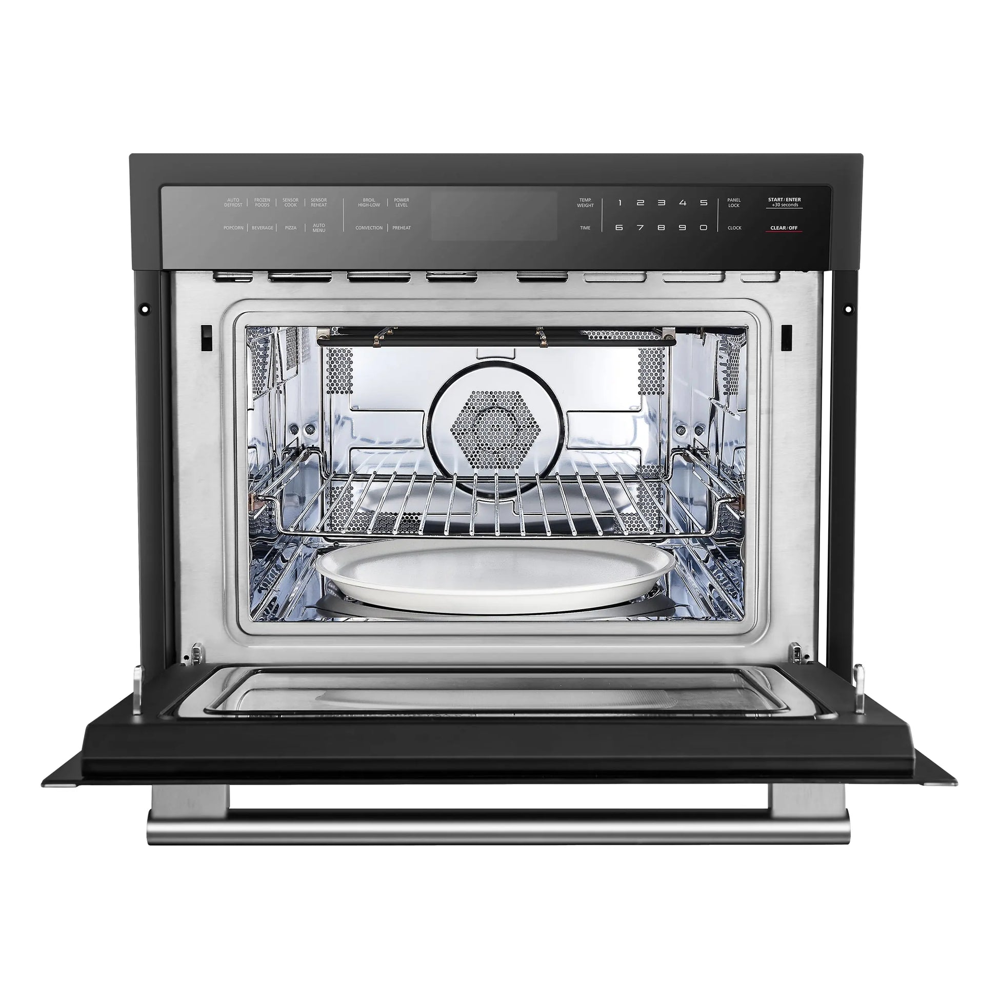 Forno Oliena Espresso Black 24-Inch Built-In Microwave and Convection Oven Combo, 1.6 cu.ft, 1750W Convection FORNO