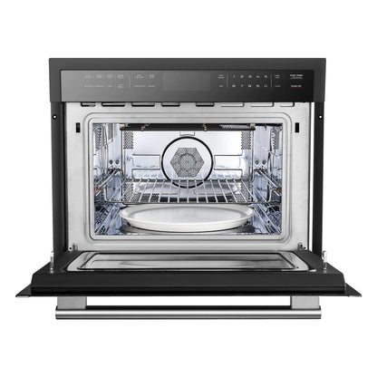 Forno Oliena Espresso Black 24-Inch Built-In Microwave and Convection Oven Combo, 1.6 cu.ft, 1750W Convection FORNO