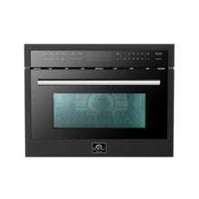 Forno Oliena Espresso Black 24-Inch Built-In Microwave and Convection Oven Combo, 1.6 cu.ft, 1750W Convection FORNO