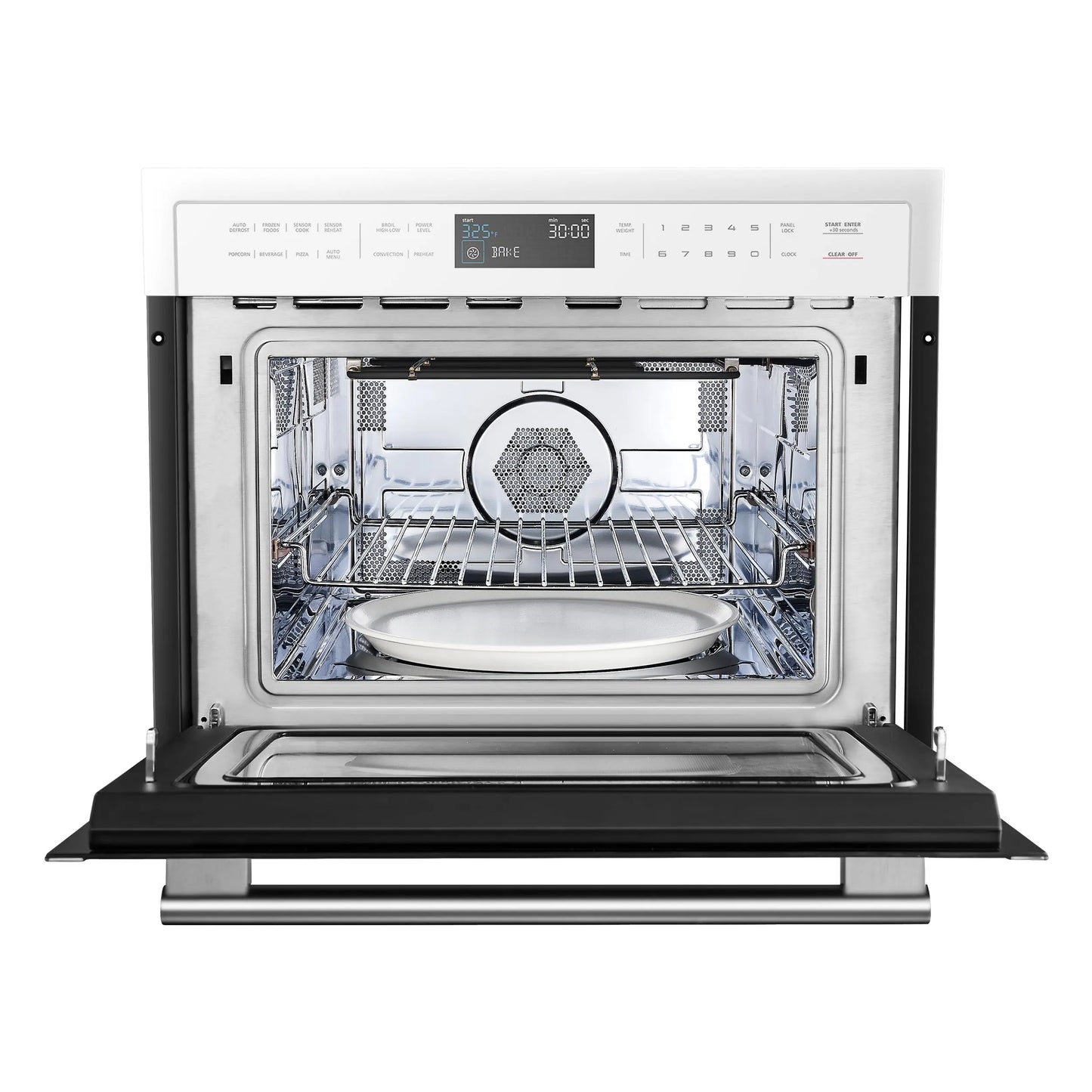 Forno Oliena Espresso White 24-Inch Built-In Microwave and Convection Oven Combo, 1.6 cu.ft, 1750W Convection FORNO