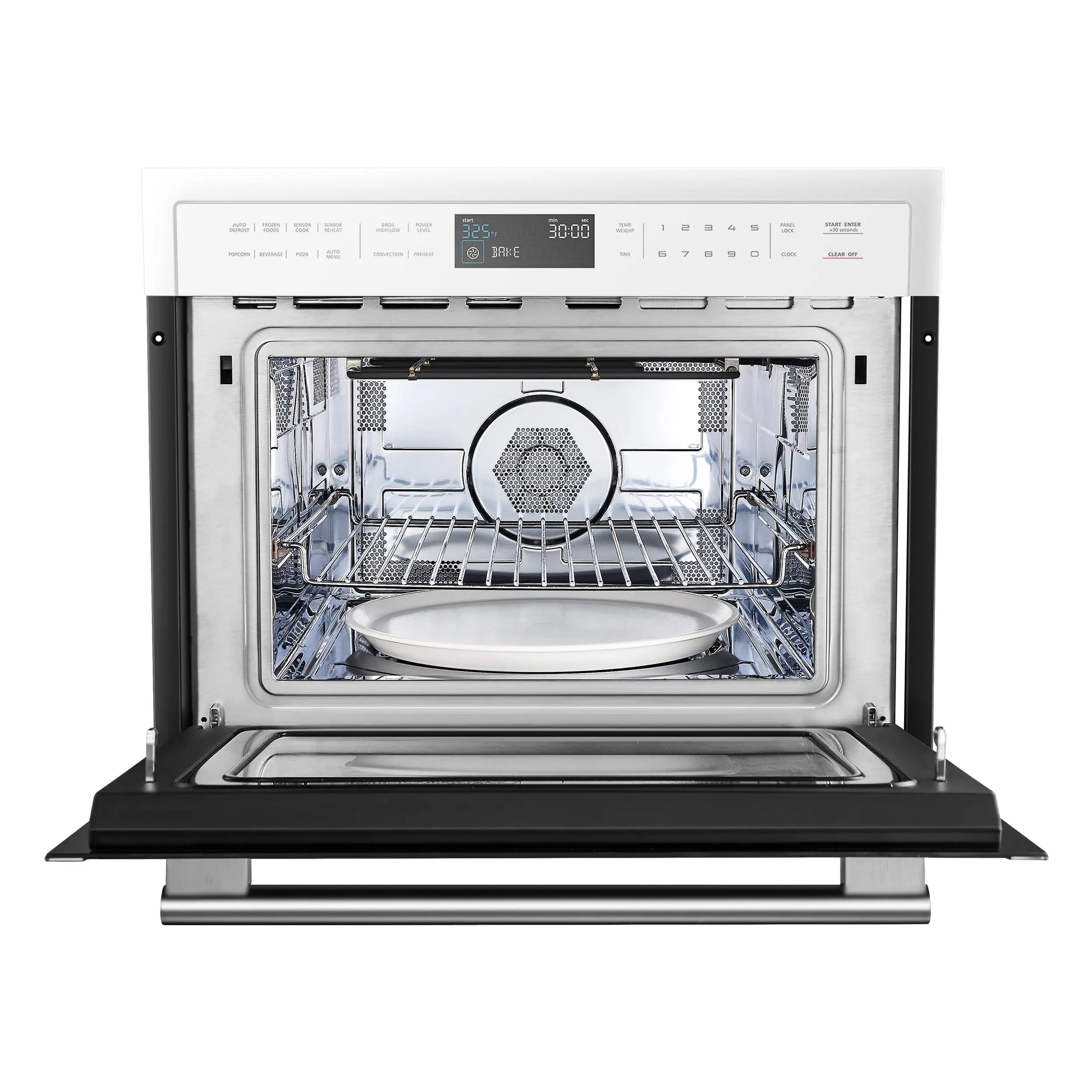 Forno Oliena Espresso White 24-Inch Built-In Microwave and Convection Oven Combo, 1.6 cu.ft, 1750W Convection FORNO