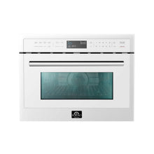 Forno Oliena Espresso White 24-Inch Built-In Microwave and Convection Oven Combo, 1.6 cu.ft, 1750W Convection FORNO
