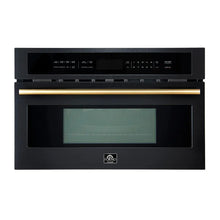 Forno Oliena Espresso Black 30-Inch Built-In Microwave and Convection Oven Combo, 1.6 cu.ft, 1750W Convectiong FORNO
