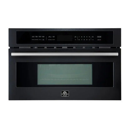 Forno Oliena Espresso Black 30-Inch Built-In Microwave and Convection Oven Combo, 1.6 cu.ft, 1750W Convectiong FORNO