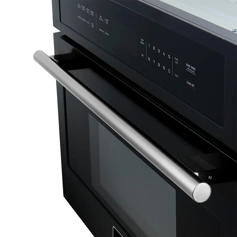 Forno Oliena Espresso Black 30-Inch Built-In Microwave and Convection Oven Combo, 1.6 cu.ft, 1750W Convectiong FORNO