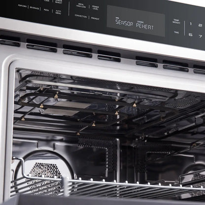 FORNO 2-Piece Kitchen Bundle - 30" Stainless Steel Single Wall (1333-30) Oven, 30" Stainless Steel Microwave (3093-30) FORNO