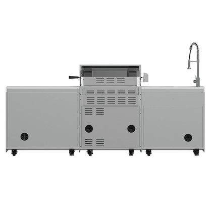 FORNO Bulnes 30-Inch BBQ, 60,000 BTU, 3 Burners with Sear & Rotisserie Infrared Burners, Stainless Steel Outdoor Kitchen FORNO