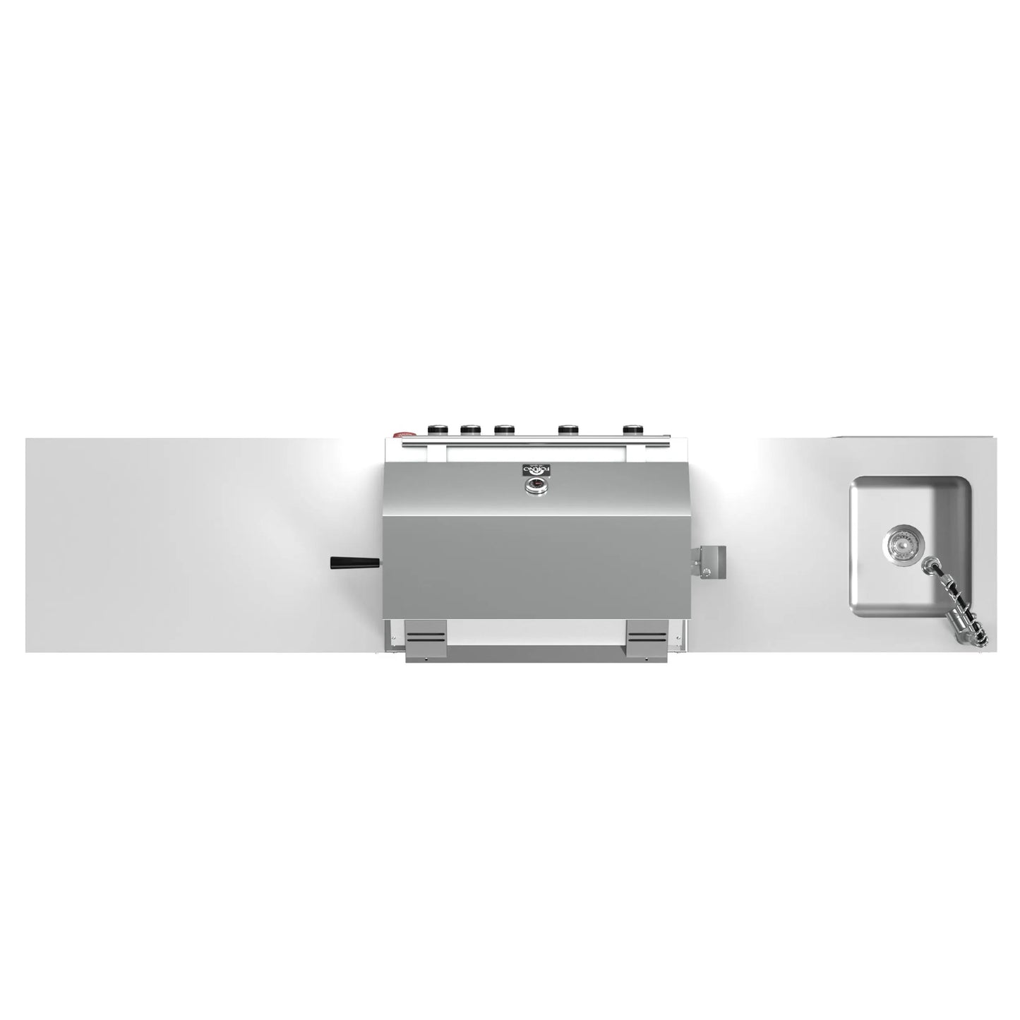 FORNO Bulnes 30-Inch BBQ, 60,000 BTU, 3 Burners with Sear & Rotisserie Infrared Burners, Stainless Steel Outdoor Kitchen FORNO