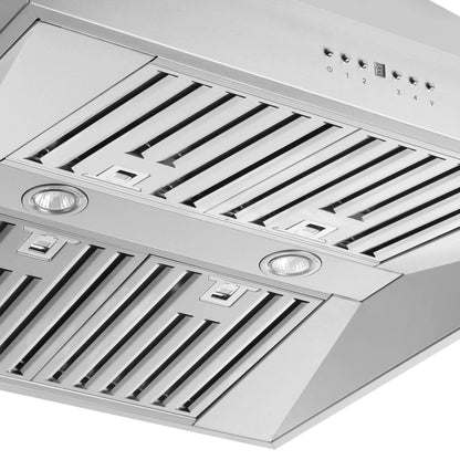 Forno Coppito 30-Inch Island Range Hood, Stainless Steel, LED Lighting, Adjustable Fan Speeds FORNO