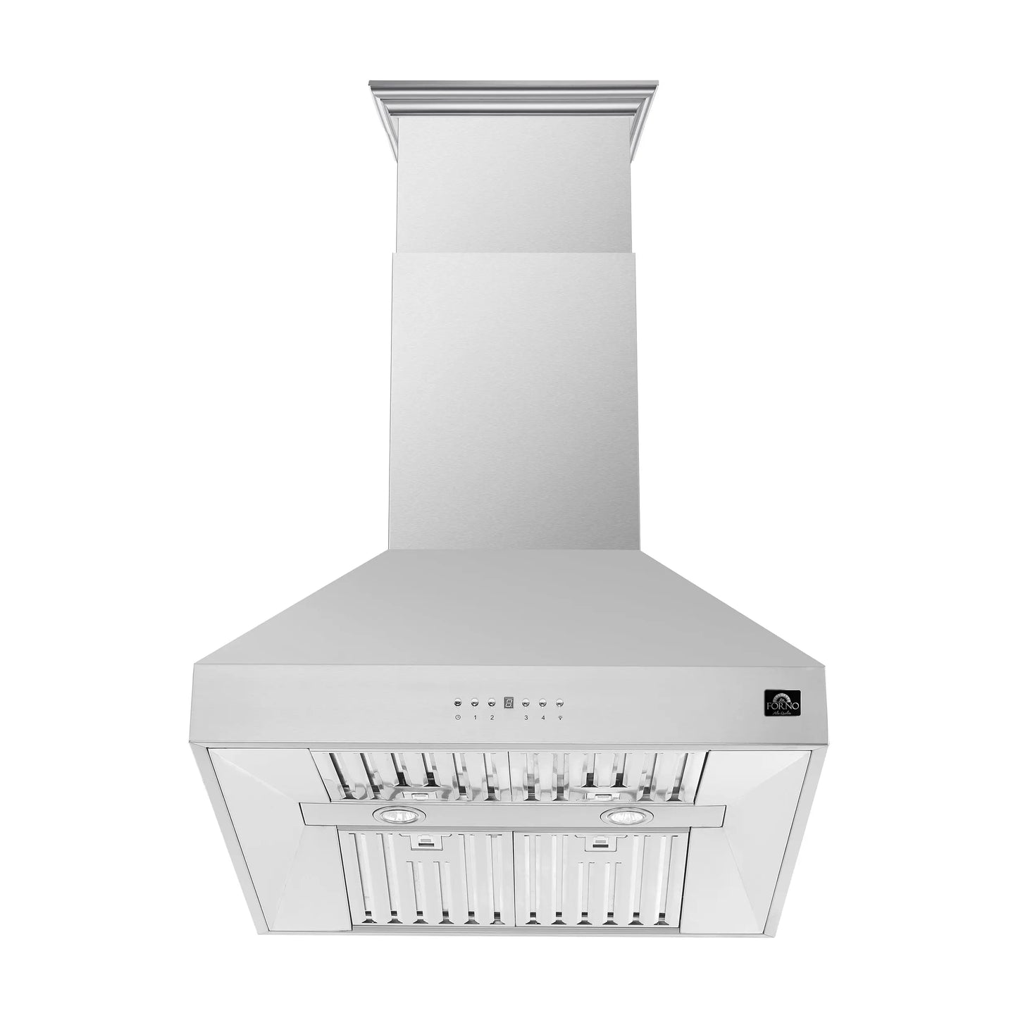 Forno Coppito 30-Inch Island Range Hood, Stainless Steel, LED Lighting, Adjustable Fan Speeds FORNO