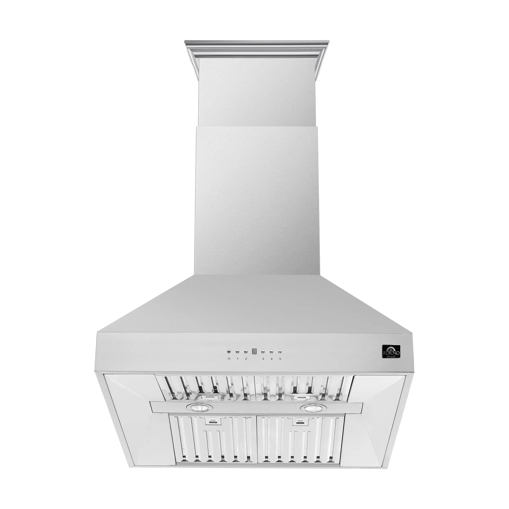 Forno Coppito 30-Inch Island Range Hood, Stainless Steel, LED Lighting, Adjustable Fan Speeds FORNO