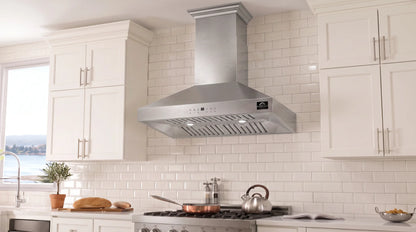 Forno Coppito 30-Inch Island Range Hood, Stainless Steel, LED Lighting, Adjustable Fan Speeds FORNO