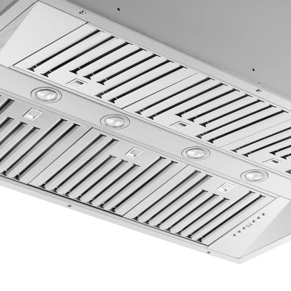 Forno Altilia 48-Inch Insert Range Hood, Stainless Steel, LED Lighting, Baffle Filters FORNO