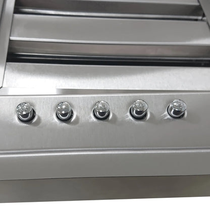 Forno Frassanito 36-Inch Recessed Range Hood, 450 CFM, Stainless Steel Baffle Filters, LED Lighting FORNO