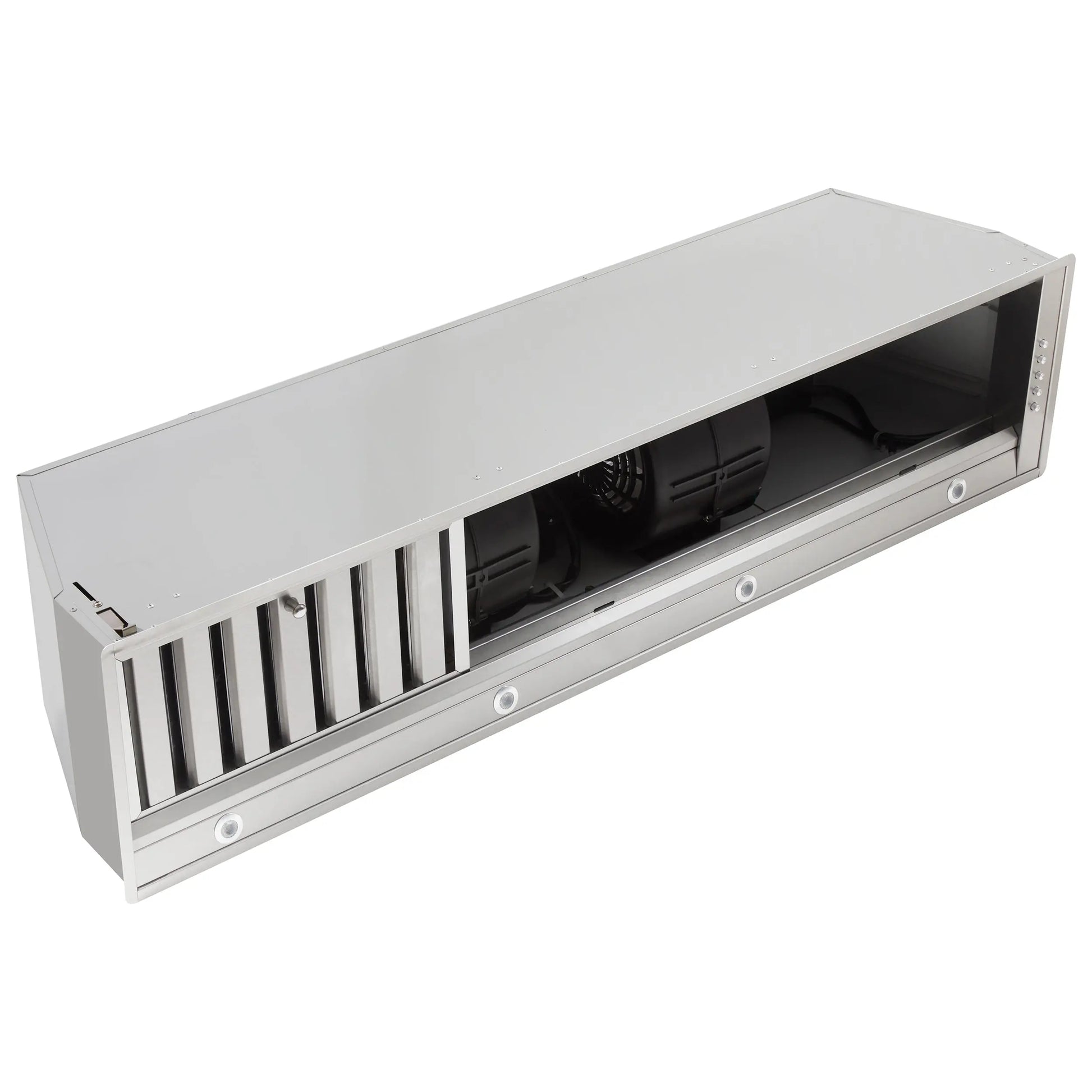 Forno Frassanito 48-Inch Recessed Range Hood, Stainless Steel Baffle Filters, LED Lighting FORNO
