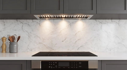 Forno Frassanito 48-Inch Recessed Range Hood, Stainless Steel Baffle Filters, LED Lighting FORNO