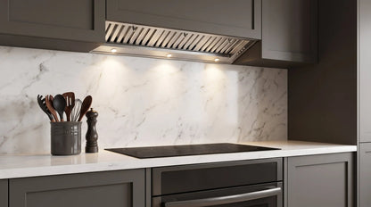 Forno Frassanito 48-Inch Recessed Range Hood, Stainless Steel Baffle Filters, LED Lighting FORNO