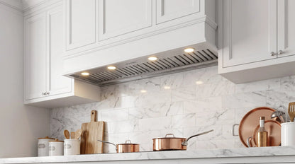 Forno Frassanito 60-Inch Recessed Range Hood, Stainless Steel Baffle Filters, LED Lighting FORNO