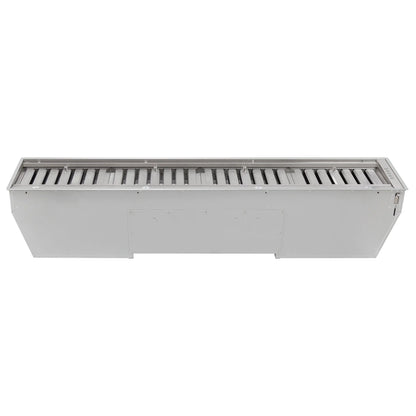Forno Frassanito 60-Inch Recessed Range Hood, Stainless Steel Baffle Filters, LED Lighting FORNO