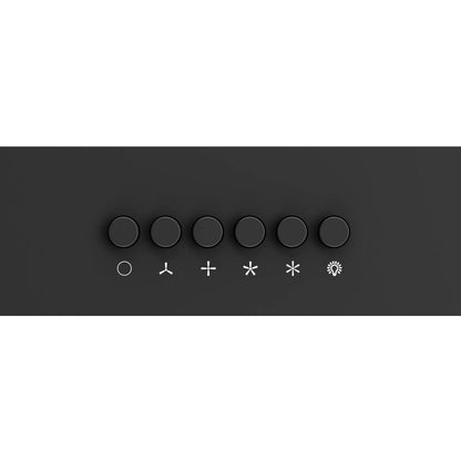 Forno Bari Espresso 30-Inch Under Cabinet Range Hood, Black, 600 CFM, LED Lighting, Dishwasher-Safe Baffle Filters, 3-Speed Fan Control FORNO