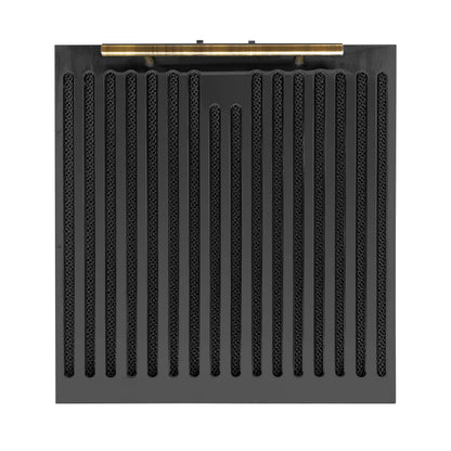 Forno Bari Espresso 30-Inch Under Cabinet Range Hood, Black, 600 CFM, LED Lighting, Dishwasher-Safe Baffle Filters, 3-Speed Fan Control FORNO