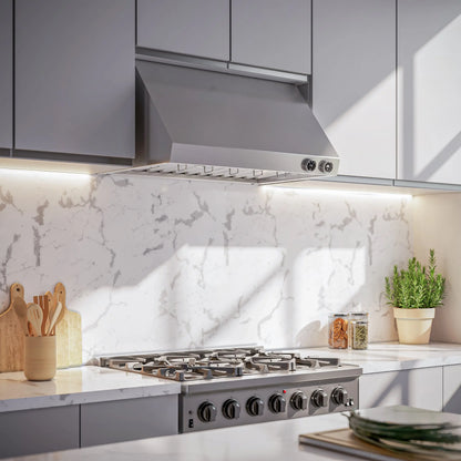 Forno Biagio 36-Inch Wall Mounted Range Hood, Stainless Steel, Heavy Duty FORNO