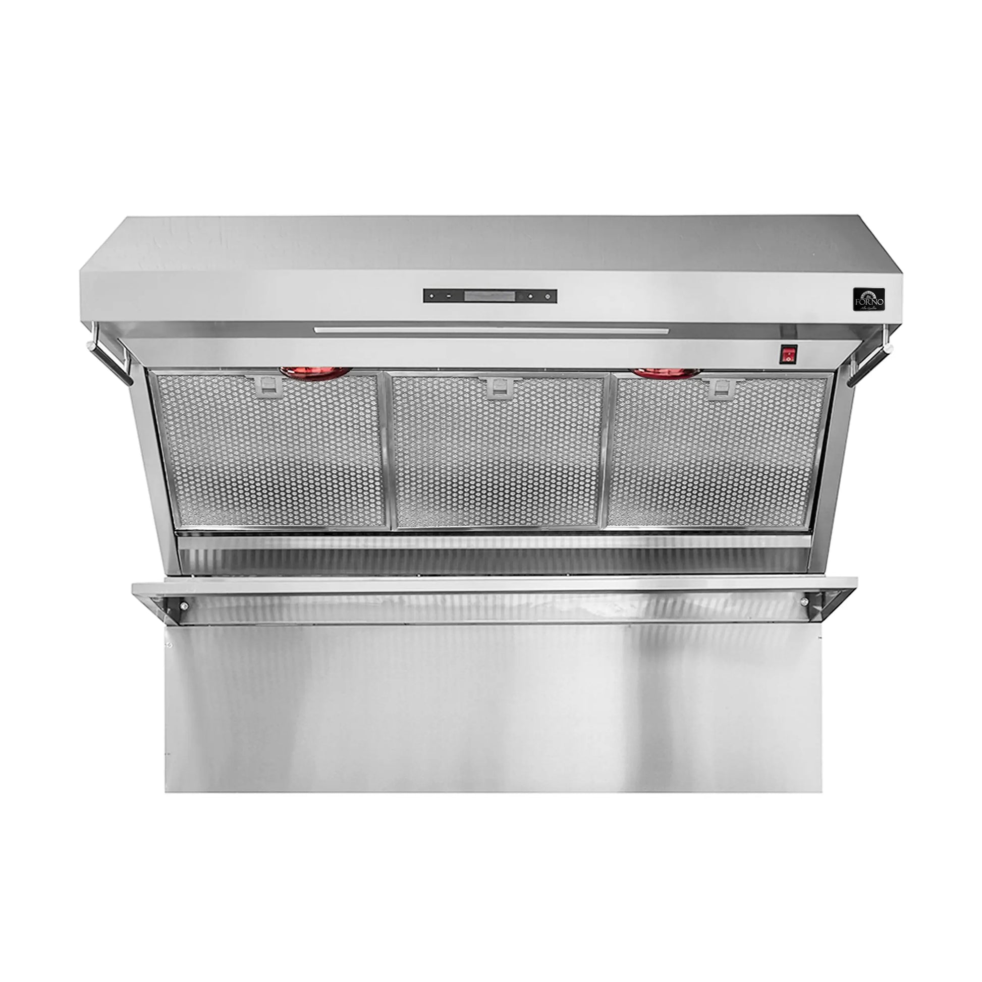 FORNO Premium 3-Piece Kitchen Bundle - FORNO Galiano 48" Freestanding Dual Fuel Range, FORNO Rizzuto 60" W. Dual Combo Convertible Refrigerator, FORNO 48" Wall Mount Range Hood - FBDL-017-02US Forno vendors US