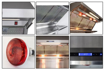 Forno Savona 48-Inch Wall Mount Range Hood, Hybrid Filters, Backsplash Included FORNO