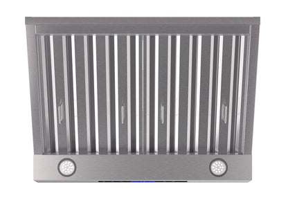 Forno Palazzo 30-Inch Wall Mounted Range Hood, Stainless Steel, Heavy Duty Baffle Filters, Remote Control FORNO