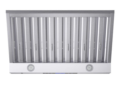 Forno Palazzo 36-Inch Wall Mounted Range Hood, Stainless Steel, Heavy Duty Baffle Filters, Remote Control FORNO