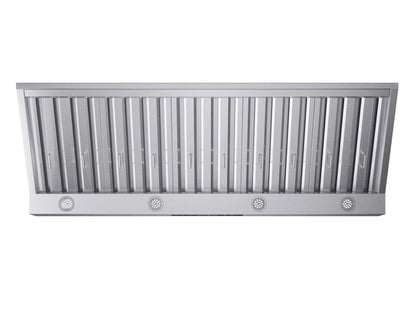 Forno Palazzo 60-Inch Wall Mounted Range Hood, Stainless Steel, Heavy Duty Baffle Filters, Remote Control FORNO