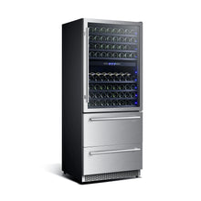 Forno Capraia 30-Inch Dual Temperature Zone Wine Cooler, Up to 144 Bottles, Two Refrigerated Drawers, Adjustable Temperature Zones FORNO