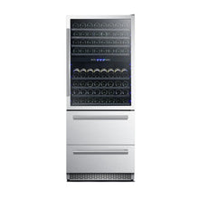 Forno Capraia 30-Inch Dual Temperature Zone Wine Cooler, Up to 144 Bottles, Two Refrigerated Drawers, Adjustable Temperature Zones FORNO