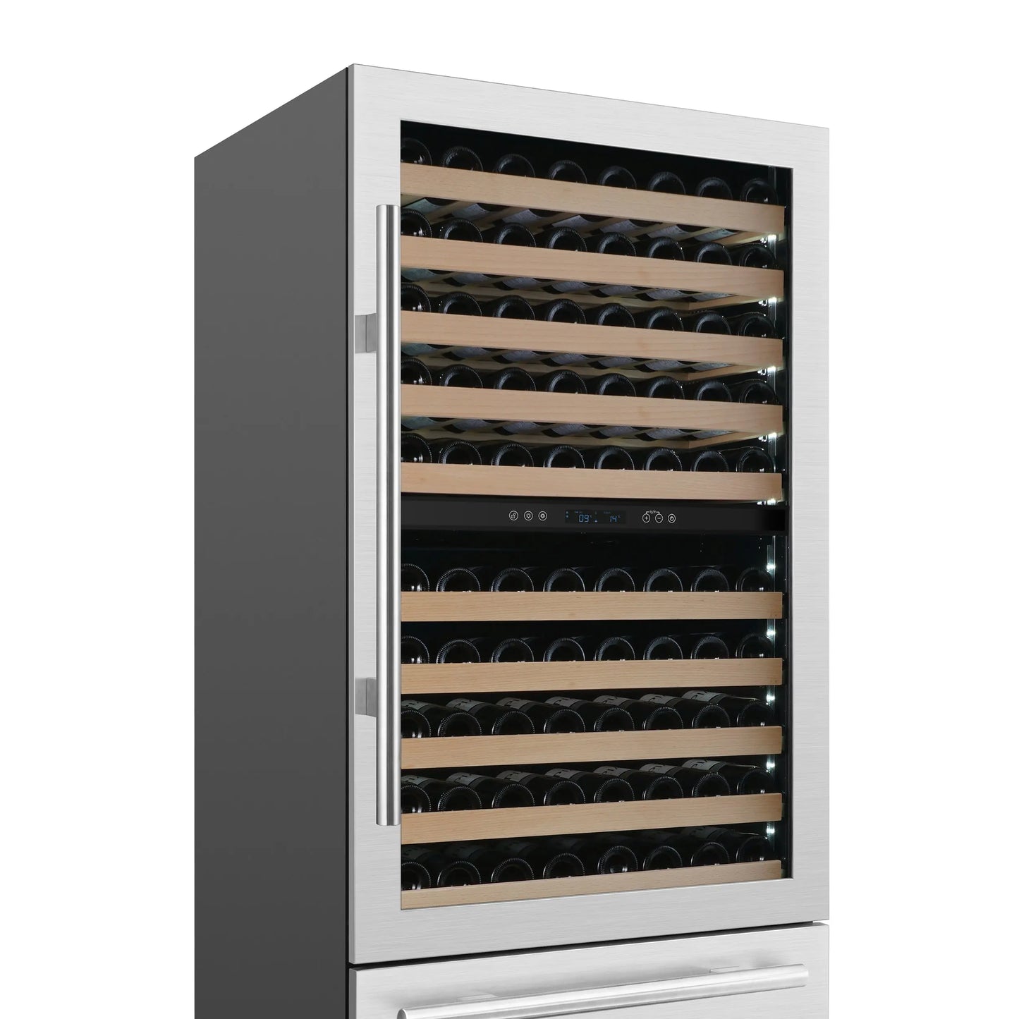 Forno Celano 30-Inch Dual Zone Wine Cooler and Beverage Cooler, 21.3 cu.ft, Stainless Steel FORNO
