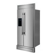 Forno Salerno 40-Inch Built-In Stainless Steel Refrigerator, 20 cu.ft, Modern Decorative Grill, ENERGY STAR Certified FORNO
