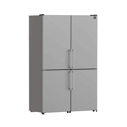 Forno Guardia 46.8-Inch Double Bottom Freezer Refrigerators, Total Capacity 21.6 cu.ft, ENERGY STAR Certified FORNO