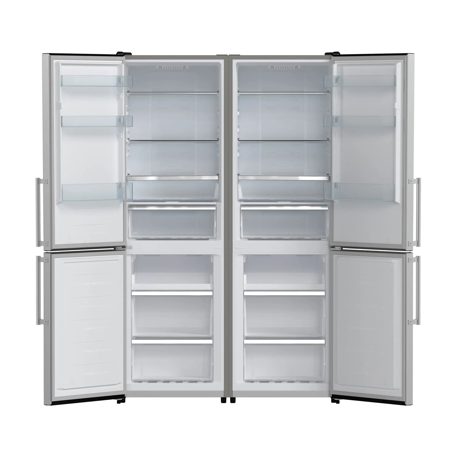 FORNO Premium 2-Piece Kitchen Bundle - Donatello 30" Induction Range, Guardia 46.8" Bottom Freezer Refrigerator - FBDL-008-01CAUS FORNO