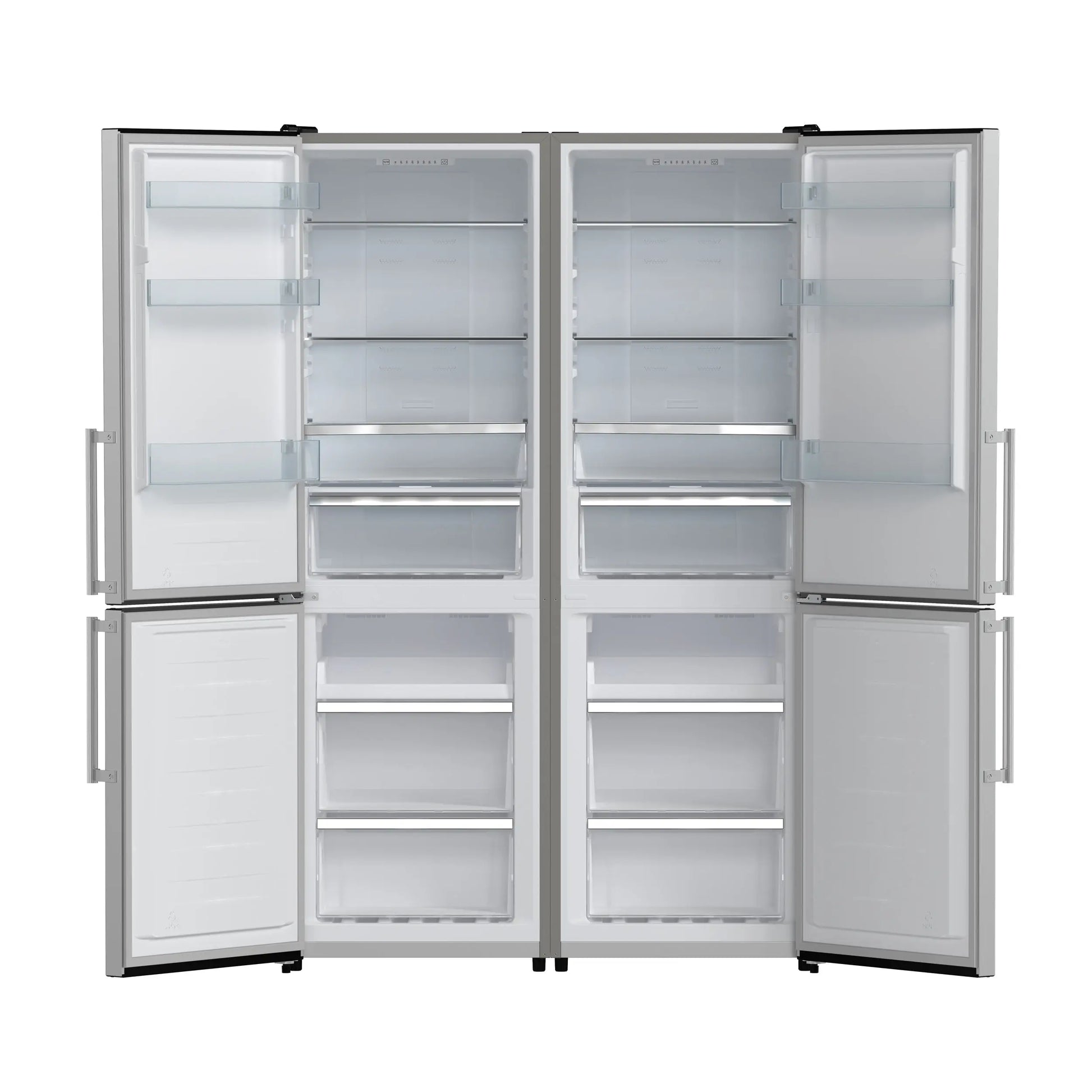 FORNO Premium 2-Piece Kitchen Bundle - Donatello 30" Induction Range, Guardia 46.8" Bottom Freezer Refrigerator - FBDL-008-01CAUS FORNO