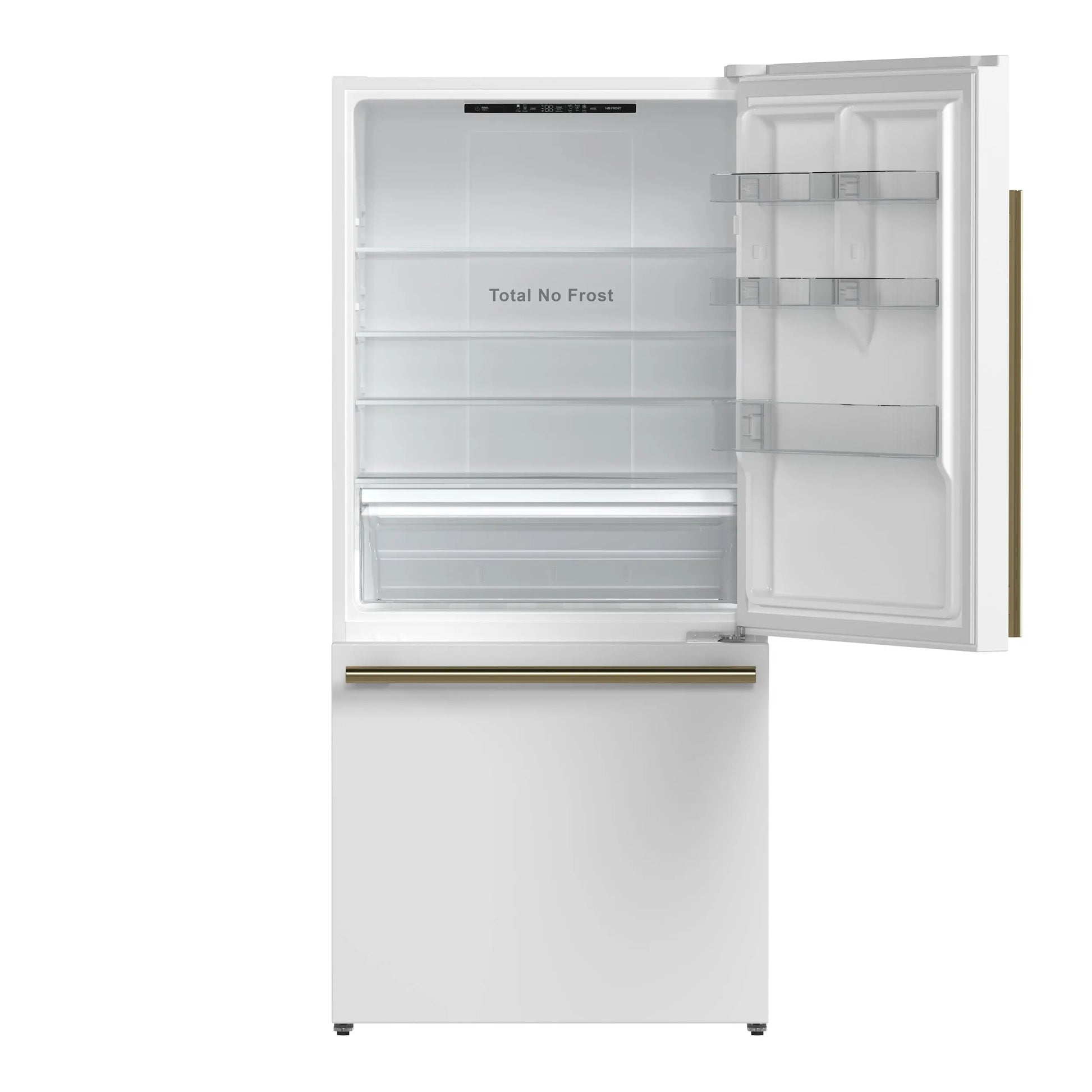 Forno Milano Espresso 31-Inch Bottom Freezer Refrigerator, White, 17.2 cu.ft Capacity, Energy Efficient FORNO