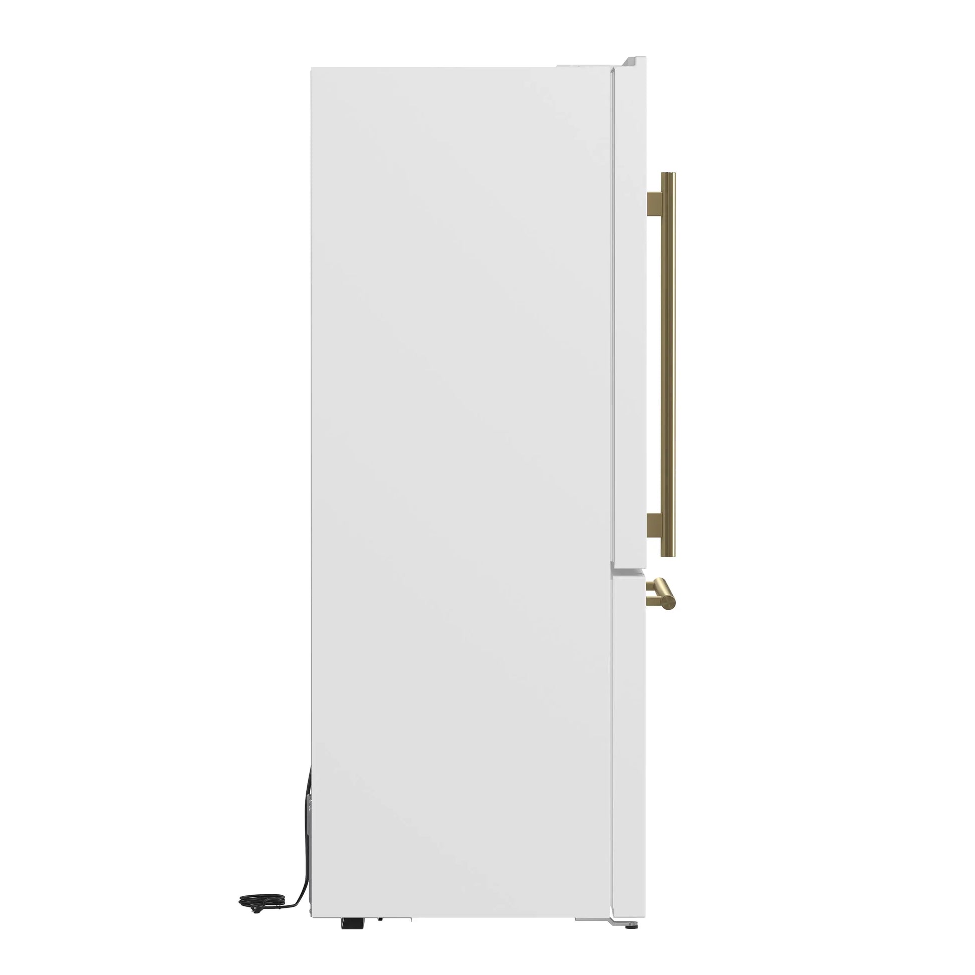 Forno Milano Espresso 31-Inch Bottom Freezer Refrigerator, White, 17.2 cu.ft Capacity, Energy Efficient FORNO