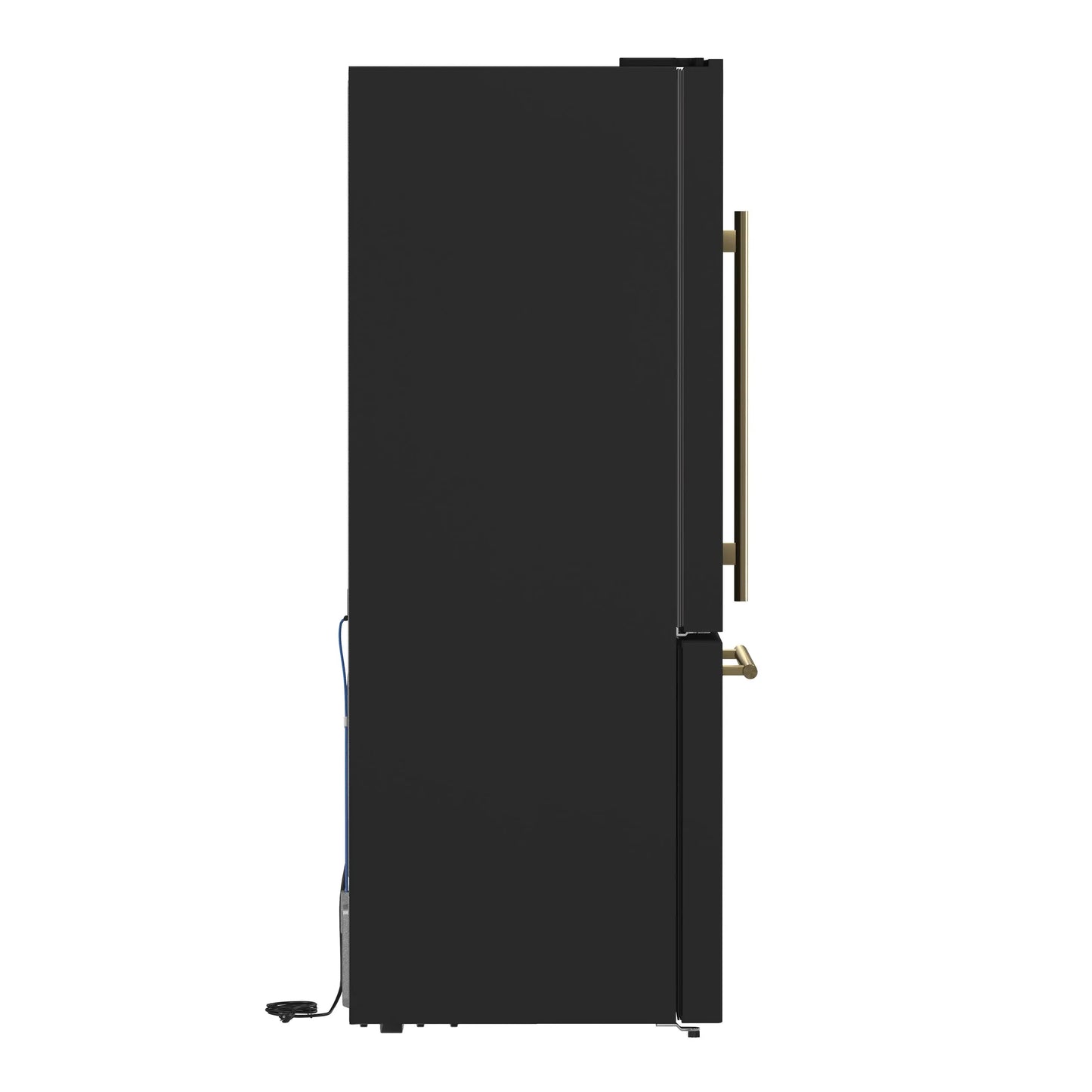 Forno Milano 2-Piece 62-Inch Freestanding Dual Bottom Freezer Refrigerator in Black – 34.4 cu.ft, Touch Control, Ice Maker FORNO