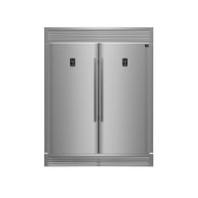 FORNO Premium 3-Piece Kitchen Bundle - FORNO Galiano 48" Freestanding Dual Fuel Range, FORNO Rizzuto 60" W. Dual Combo Convertible Refrigerator, FORNO 48" Wall Mount Range Hood - FBDL-017-02US Forno vendors US