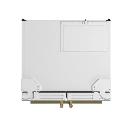 Forno Gallipoli Espresso 30-Inch White French Door Refrigerator, Bottom Freezer, 17.5 Cu. Ft., No Frost, Ice Maker FORNO