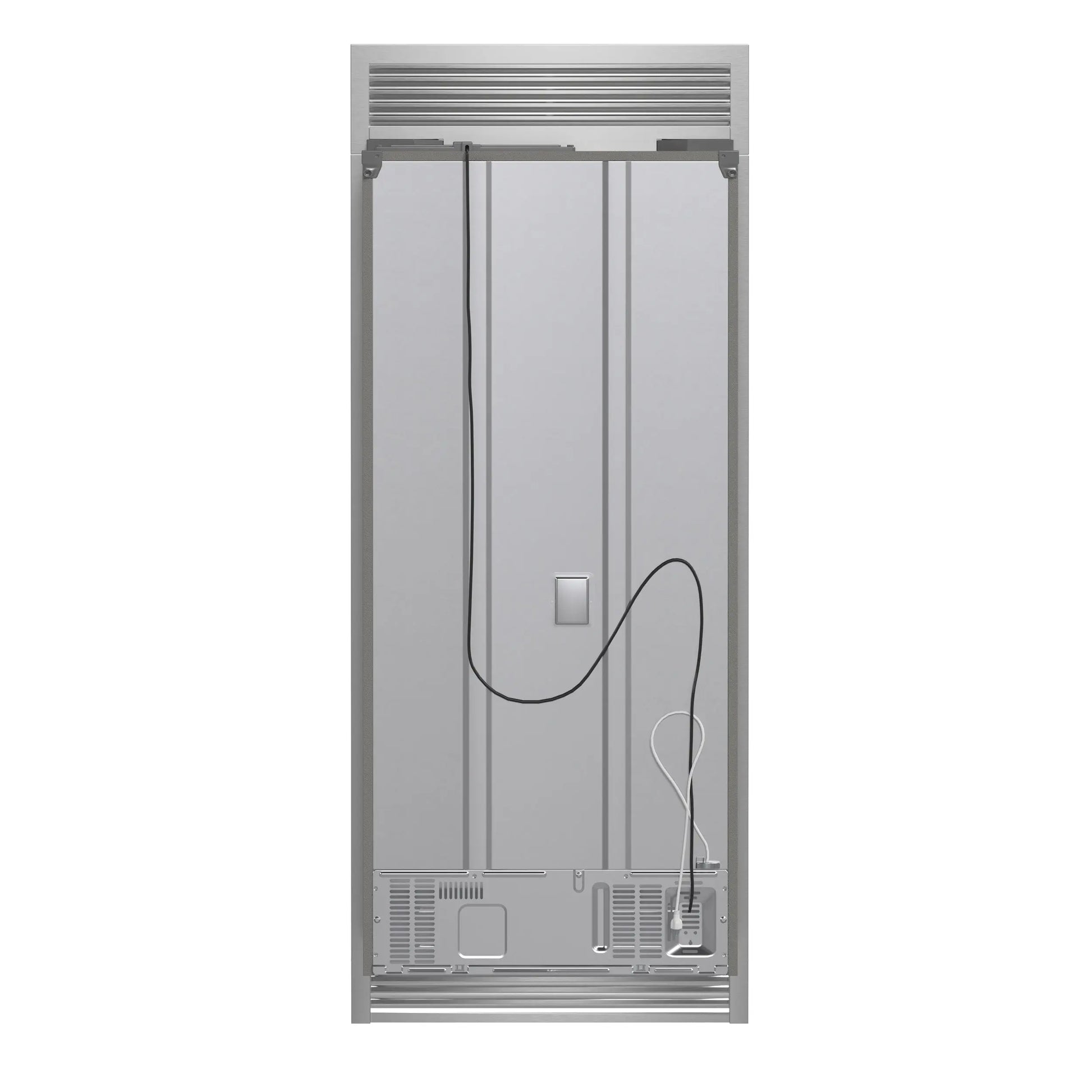 Forno Gallipoli 30-Inch French Door Refrigerator, 17.5 cu.ft Capacity, Decorative Grill, 34-Inch Width, Stainless Steel FORNO