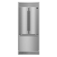 Forno Gallipoli 30-Inch French Door Refrigerator, 17.5 cu.ft Capacity, Decorative Grill, 34-Inch Width, Stainless Steel FORNO