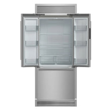 Forno Gallipoli 30-Inch French Door Refrigerator, 17.5 cu.ft Capacity, Decorative Grill, 34-Inch Width, Stainless Steel FORNO