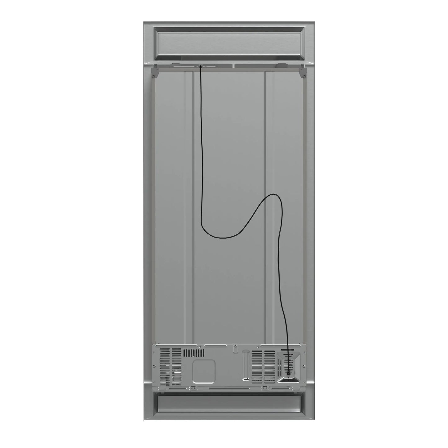 Forno Salerno 37-Inch Built-In Stainless Steel Refrigerator, 15.6 cu.ft, Modern Decorative Grill, ENERGY STAR Certified FORNO